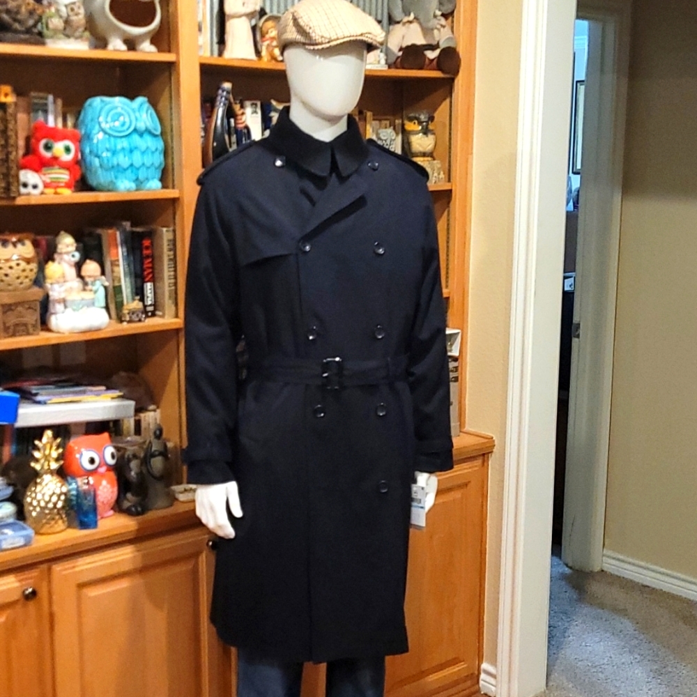Vintage London Fog Men Heritage Trench Coat